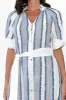 Scala Blue Stripe Linen Blend Dress sold by Blue Bungalow