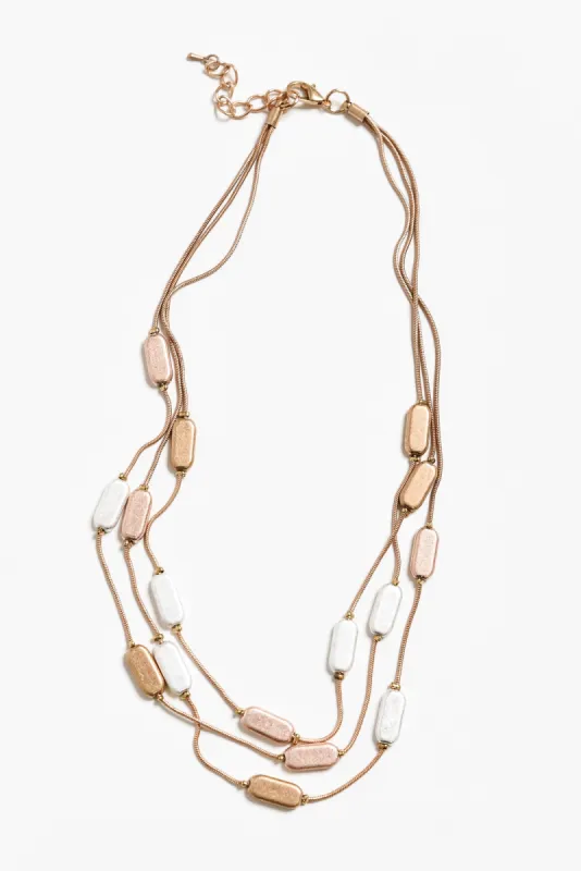 Shan Mix Metal Beaded Necklace sold by Blue Bungalow