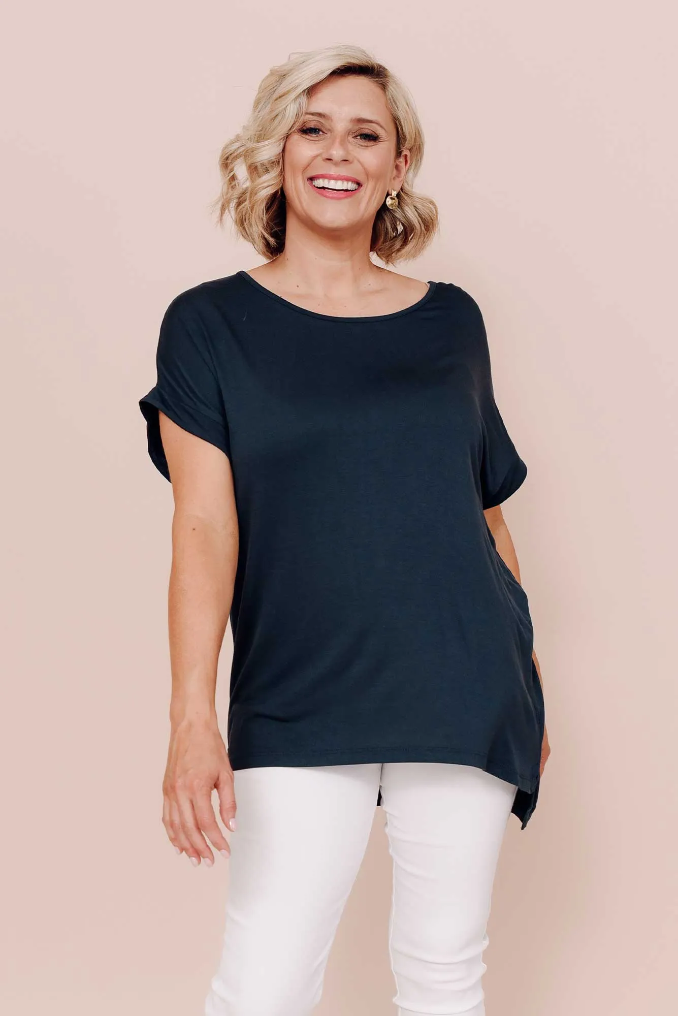Fallon Charcoal Bamboo Top sold by Blue Bungalow