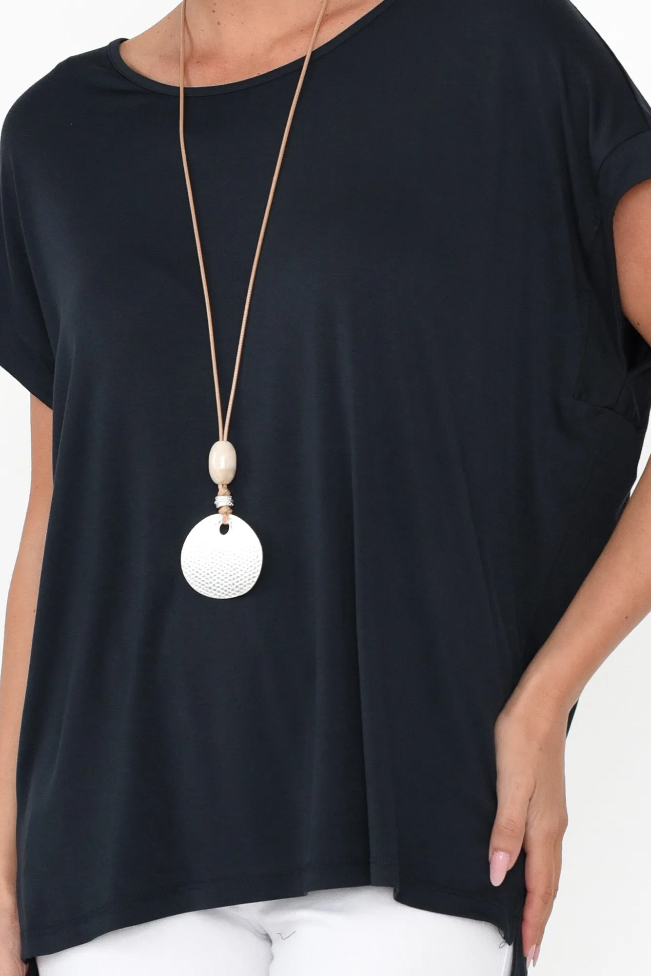 Fallon Charcoal Bamboo Top sold by Blue Bungalow product image thumbnail 5