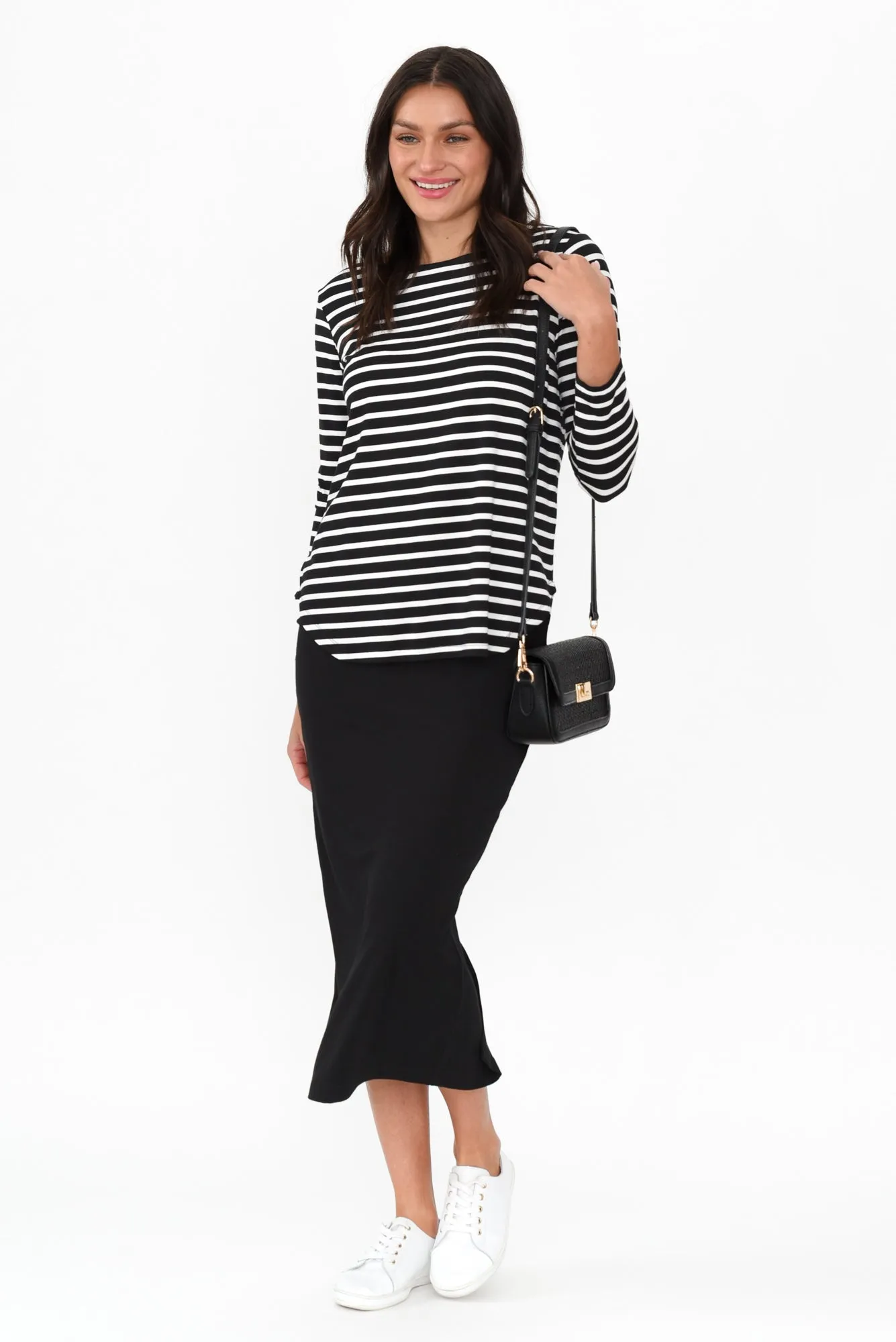 Black Bamboo Maxi Tube Skirt sold by Blue Bungalow product image thumbnail 3