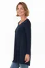 Leanne Dark Navy Bamboo Tunic Top sold by Blue Bungalow
