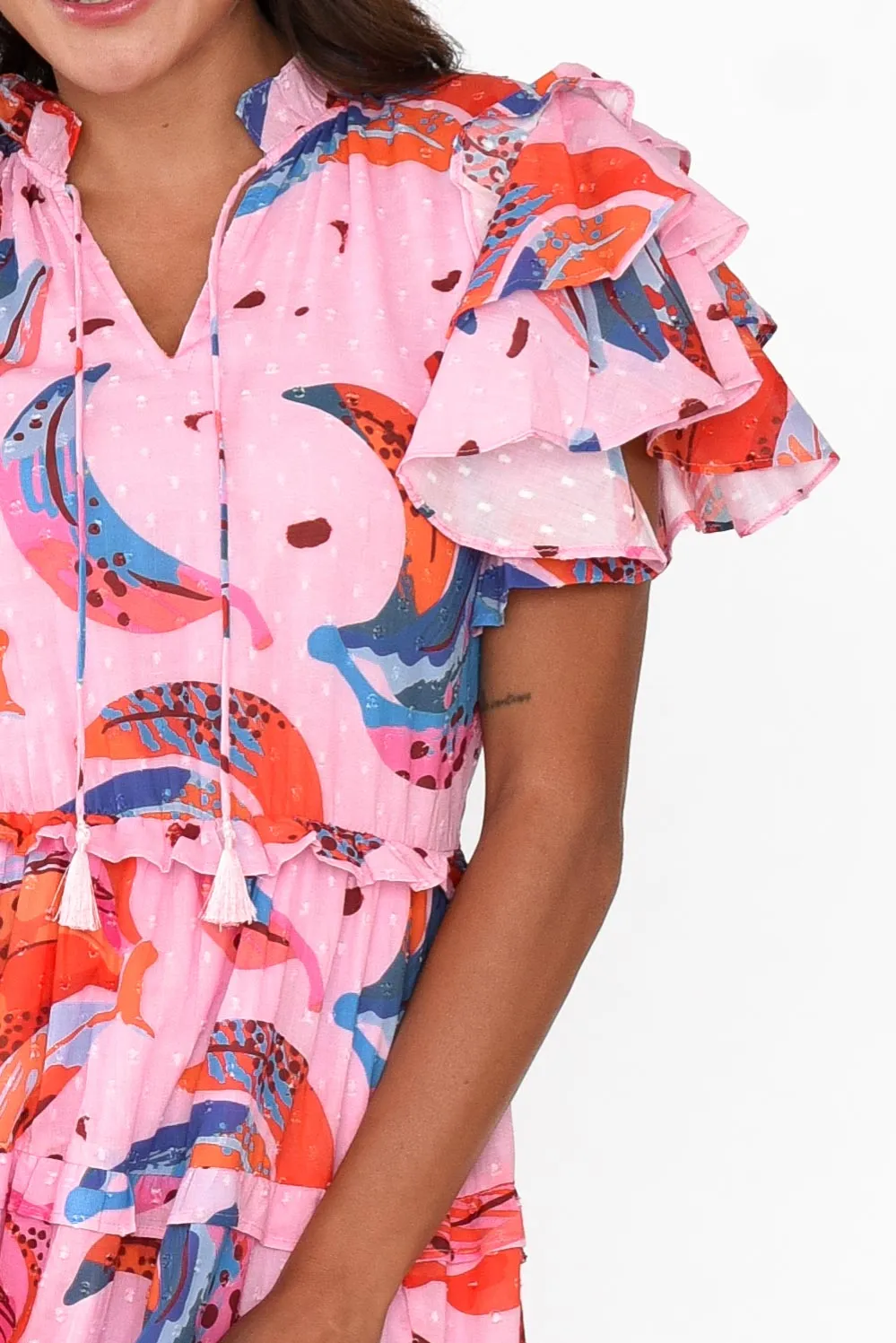 Sana Fruity Fusion Cotton Frill Dress sold by Blue Bungalow product image thumbnail 5