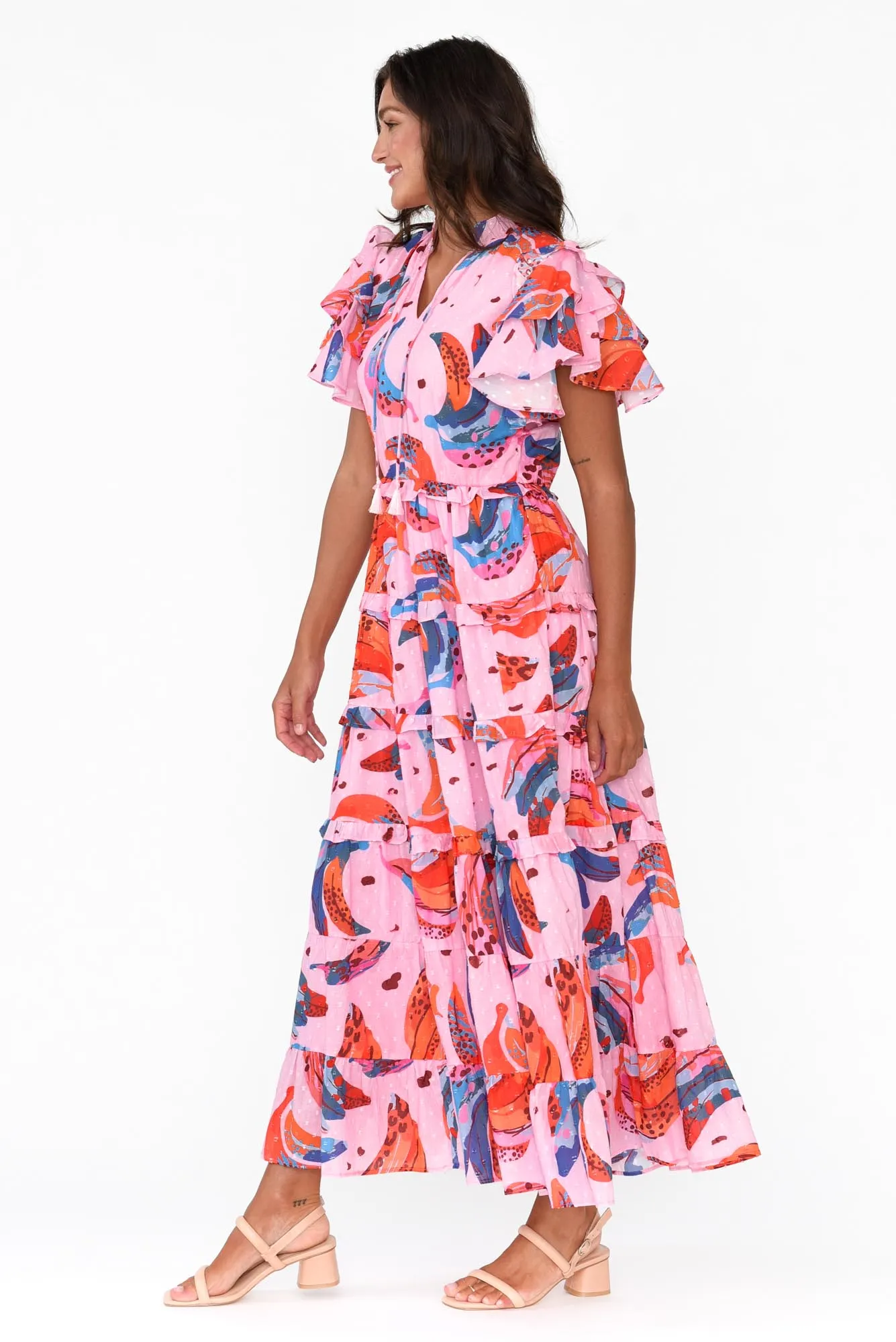 Sana Fruity Fusion Cotton Frill Dress sold by Blue Bungalow product image thumbnail 4