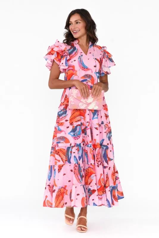 Sana Fruity Fusion Cotton Frill Dress sold by Blue Bungalow