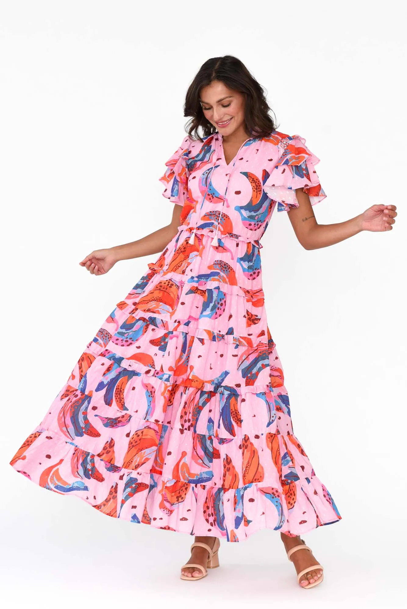 Sana Fruity Fusion Cotton Frill Dress sold by Blue Bungalow product image thumbnail 2