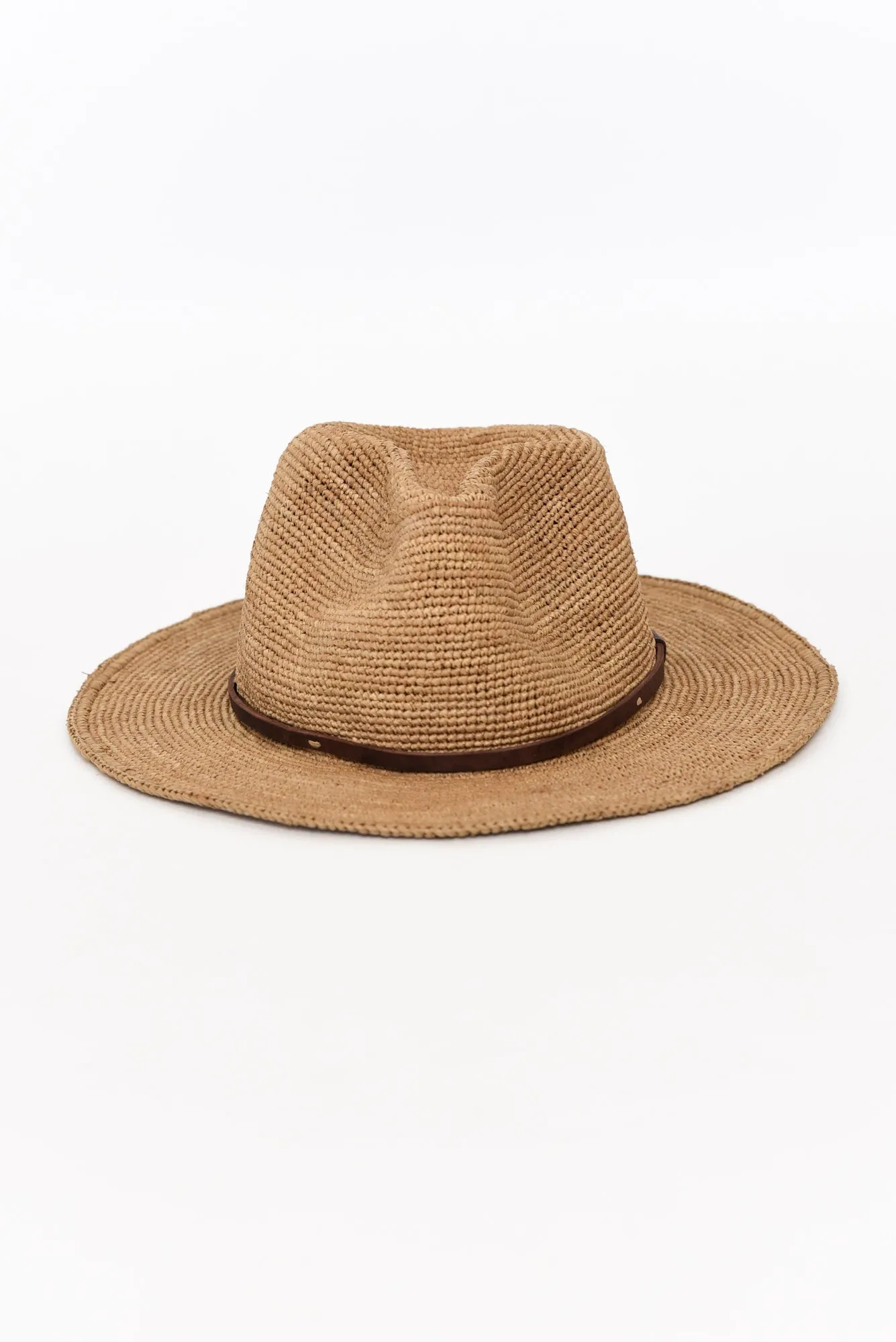 Ramse Tan Raffia Fedora sold by Blue Bungalow product image thumbnail 2