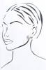 Candice Silver Stud Earrings sold by Blue Bungalow