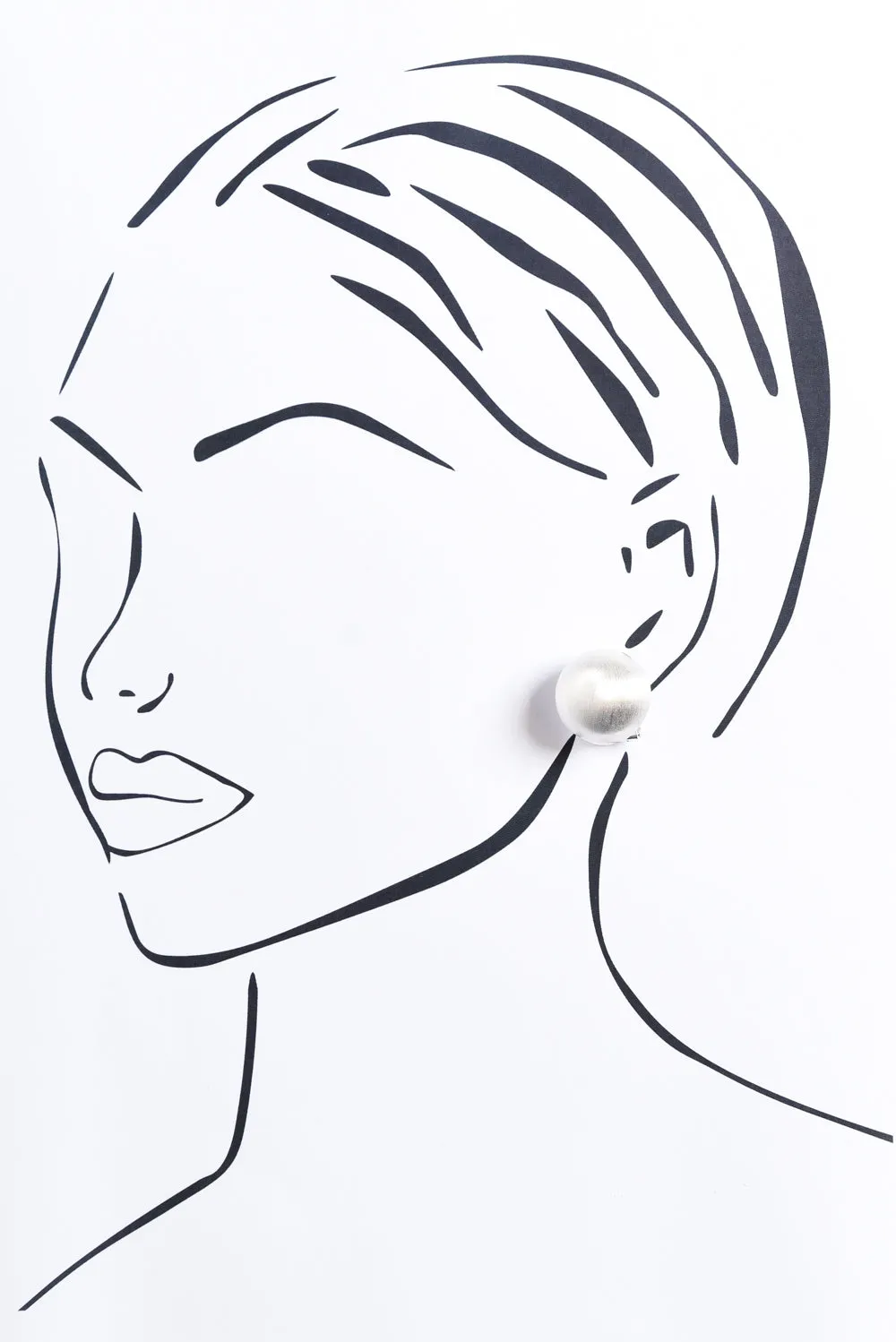 Candice Silver Stud Earrings sold by Blue Bungalow product image thumbnail 2