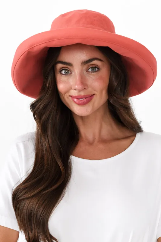 Coogee Rust Cotton Upturn Hat sold by Blue Bungalow