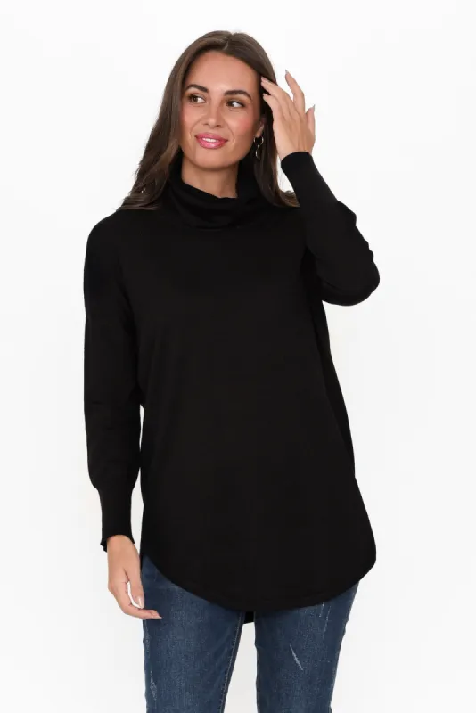 Fleur Black Knit Jumper sold by Blue Bungalow
