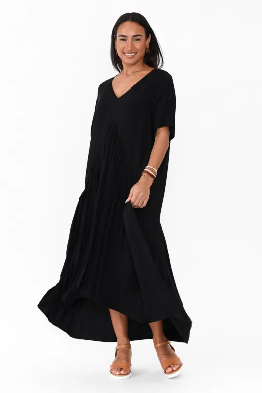Black Peak Maxi Dress sold by Blue Bungalow