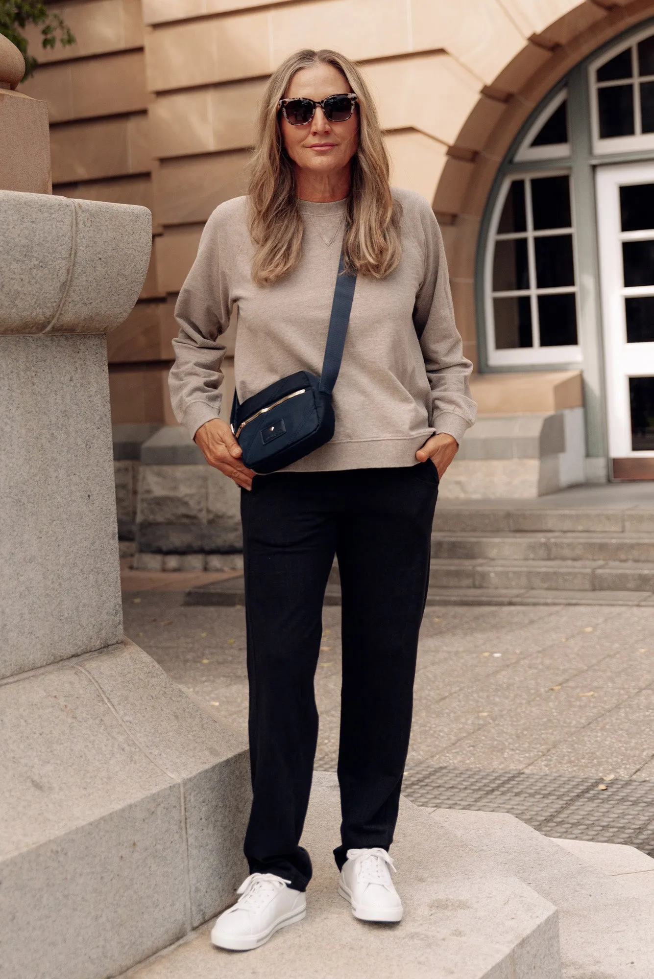 Chessie Beige Cotton Long Sleeve Top sold by Blue Bungalow product image thumbnail 2