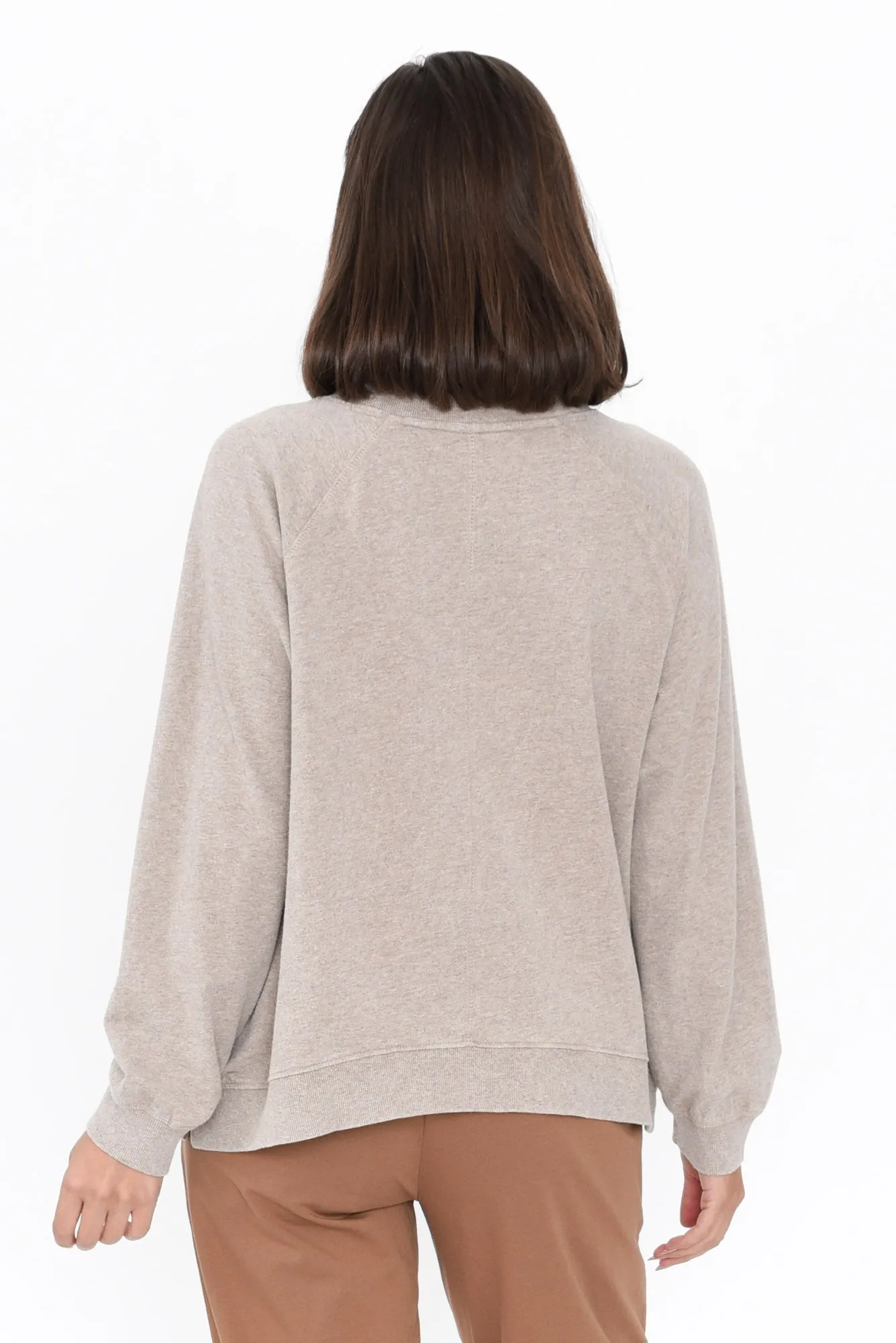 Chessie Beige Cotton Long Sleeve Top sold by Blue Bungalow product image thumbnail 5