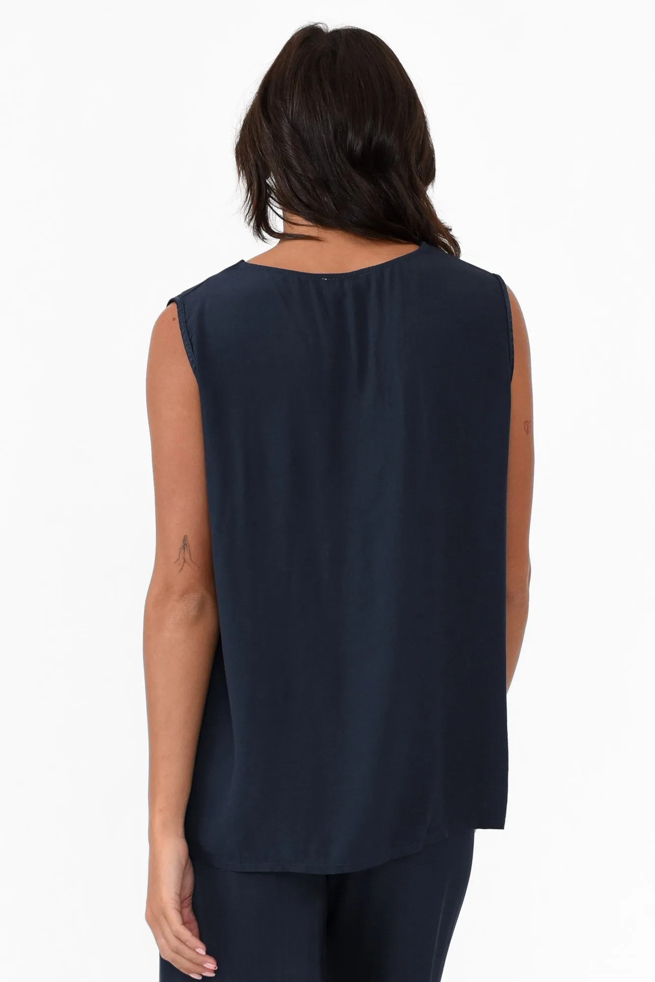 Manning Navy Gloss Top sold by Blue Bungalow product image thumbnail 4