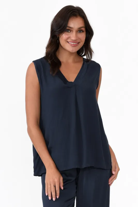 Manning Navy Gloss Top sold by Blue Bungalow