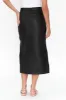 Underground Black Leather Split Skirt sold by Blue Bungalow