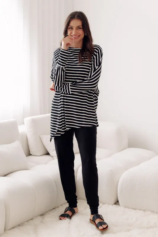Black Bamboo Soft Slouch Pants sold by Blue Bungalow