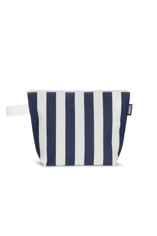 Stash Base Large Navy Stripe Clutch sold by Blue Bungalow