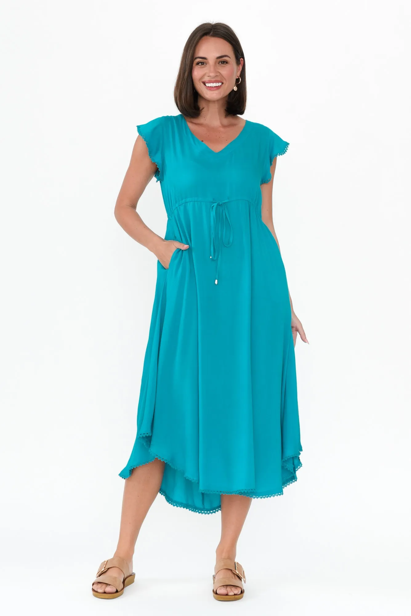 Libby Blue Midi Dress sold by Blue Bungalow product image thumbnail 3