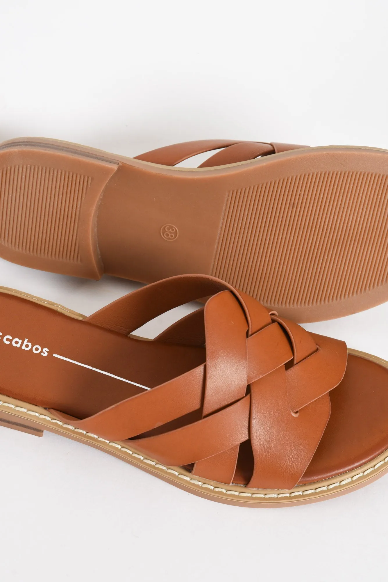 Gari Tan Strappy Slide sold by Blue Bungalow product image thumbnail 2