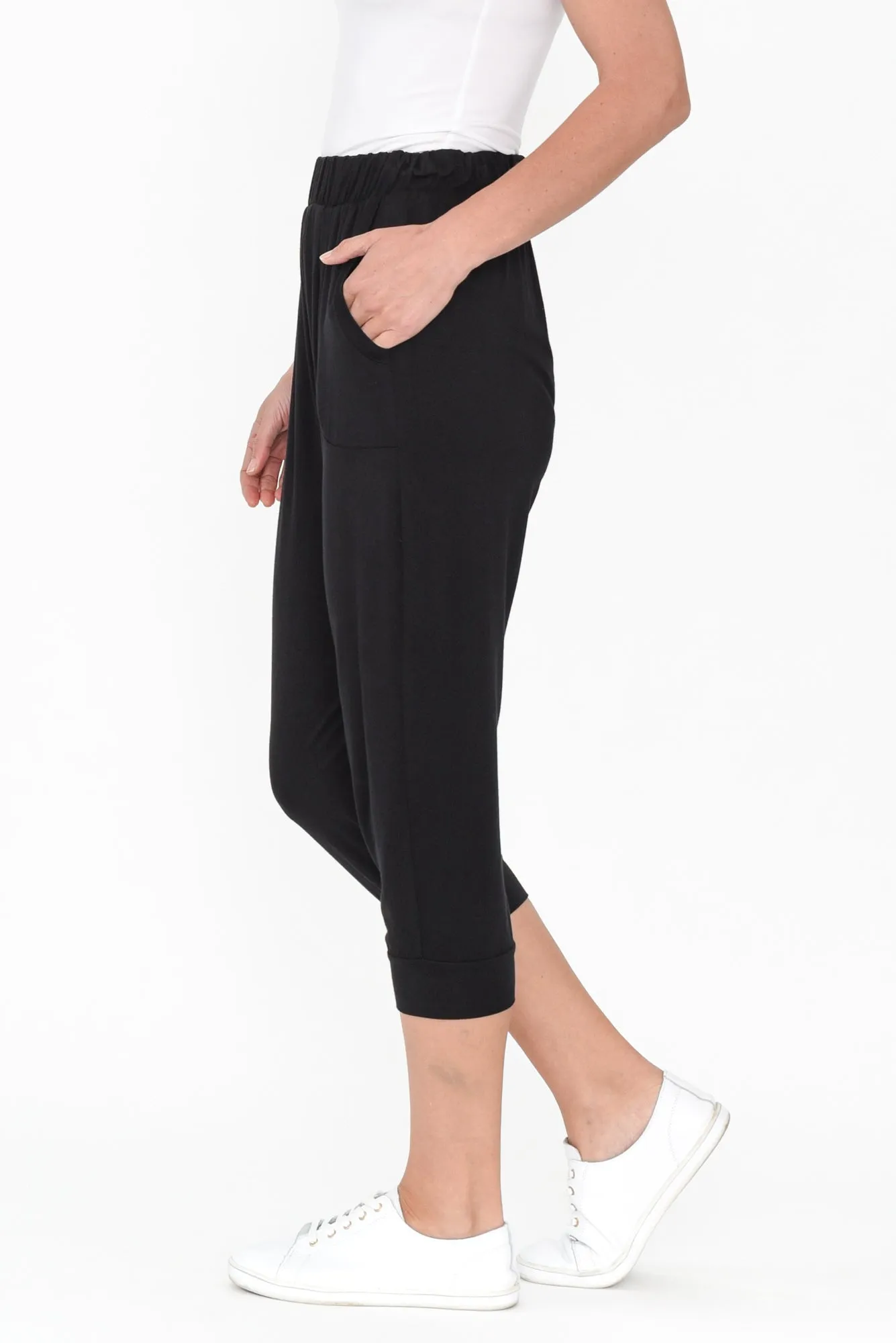 Black Tokyo Slouch Pants sold by Blue Bungalow product image thumbnail 4