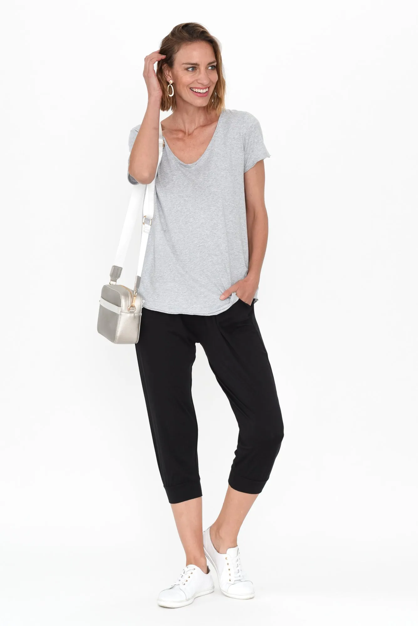 Black Tokyo Slouch Pants sold by Blue Bungalow product image thumbnail 3