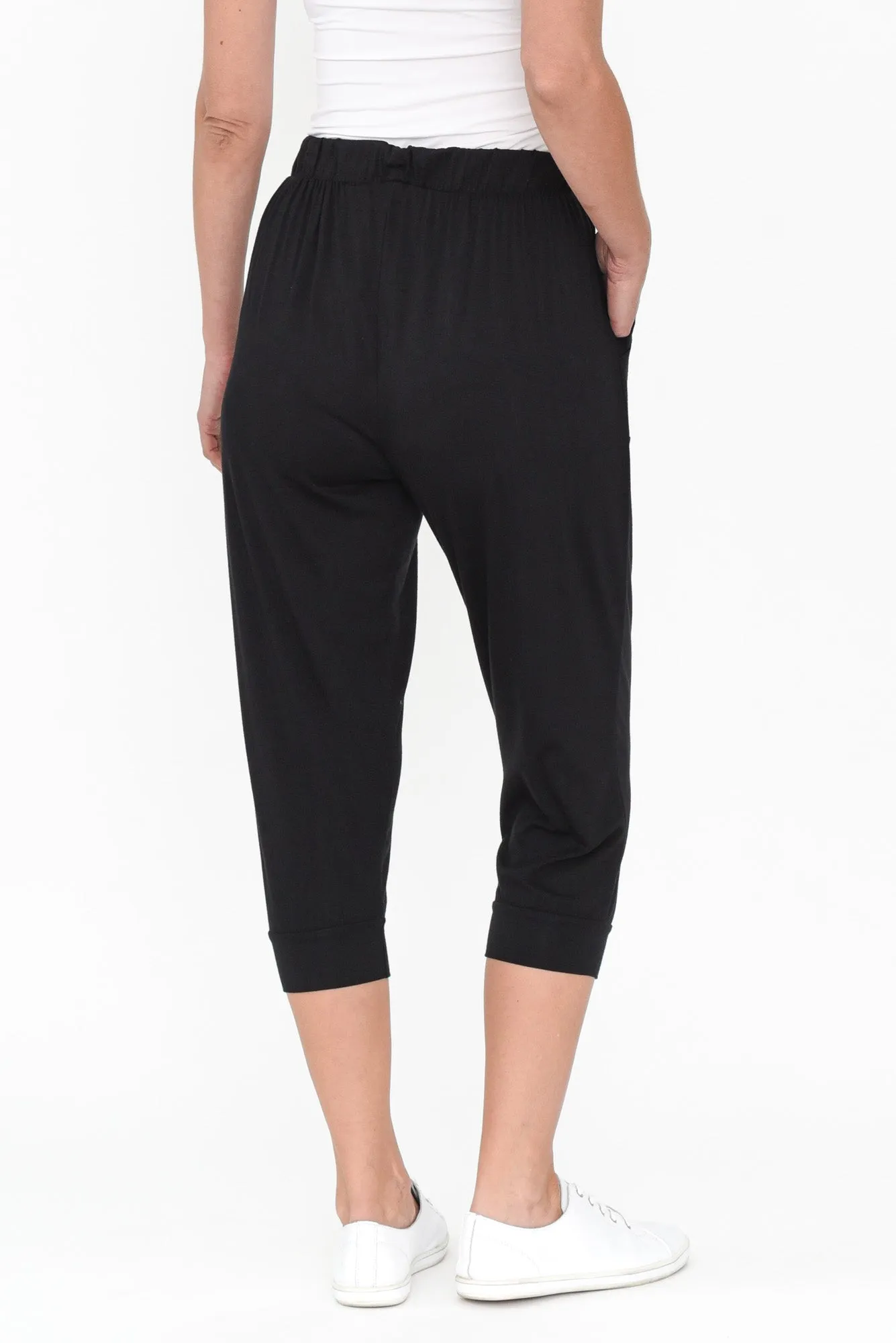 Black Tokyo Slouch Pants sold by Blue Bungalow product image thumbnail 5