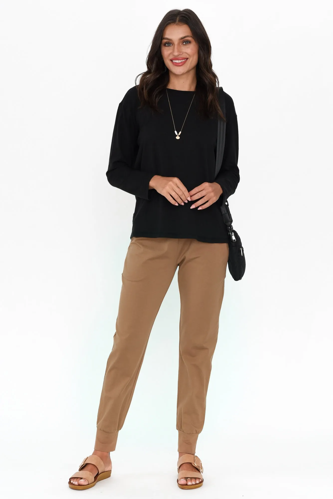 Moya Black Cotton Hi Lo Top sold by Blue Bungalow product image thumbnail 2