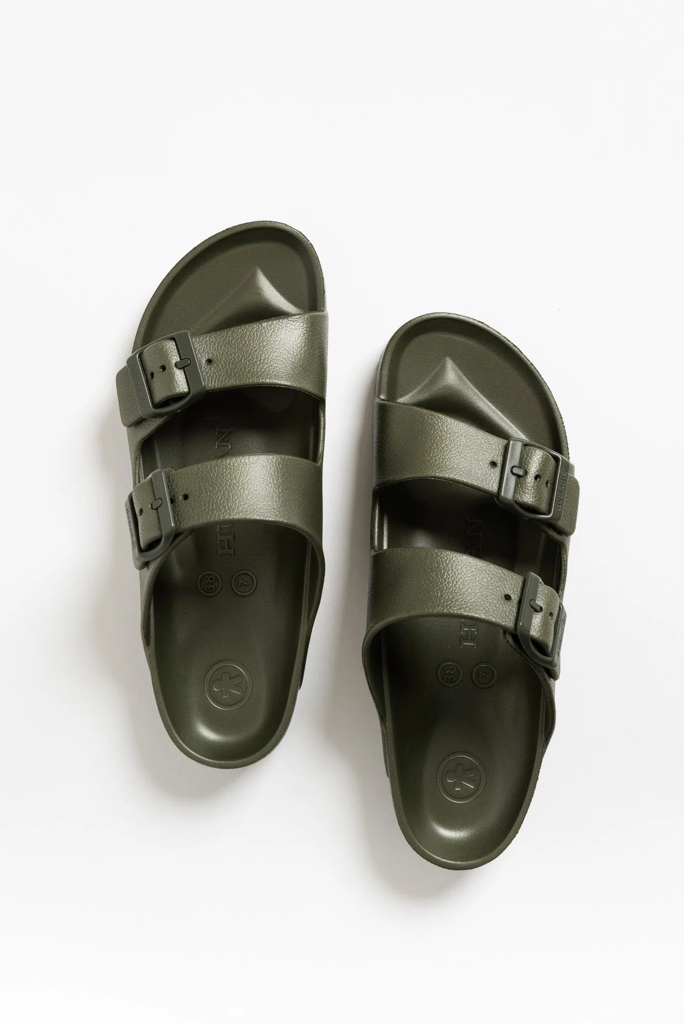 Ripe Deep Khaki Buckle Slide sold by Blue Bungalow product image thumbnail 2
