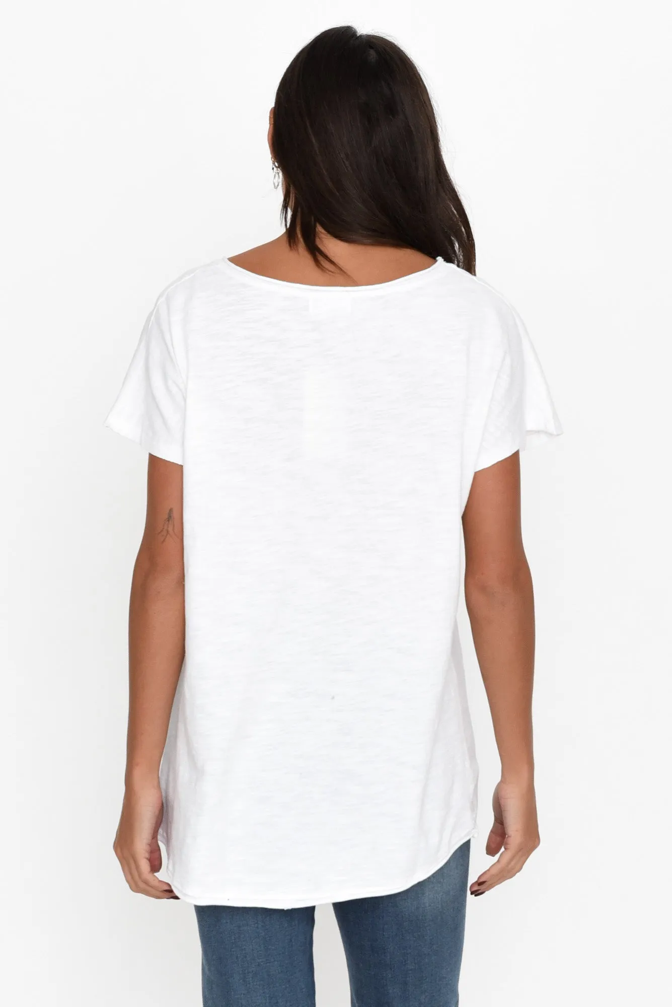 Kassidy White Star Sequin Tee sold by Blue Bungalow product image thumbnail 5