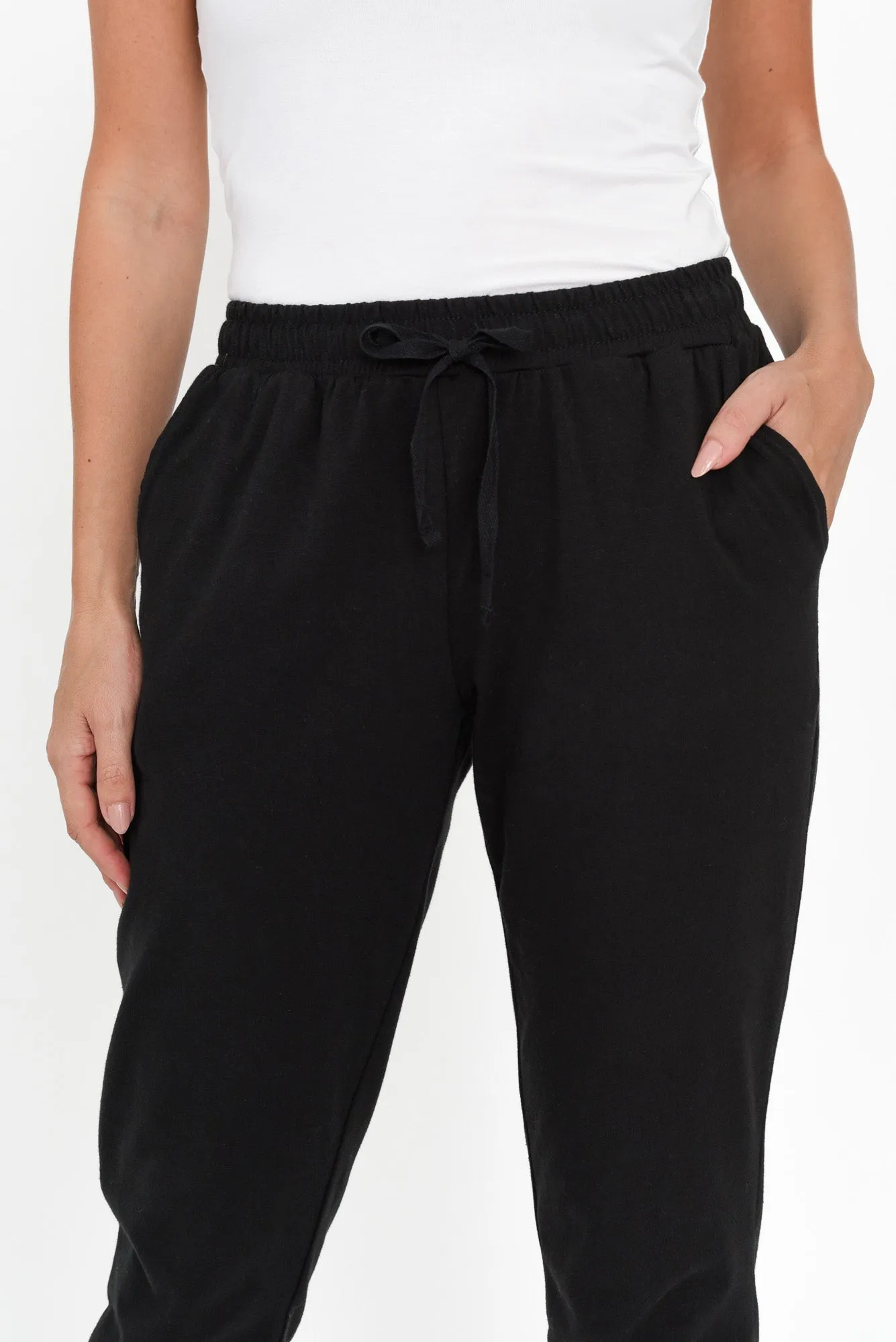 Heidi Black Cuffed Jogger Pants sold by Blue Bungalow product image thumbnail 4