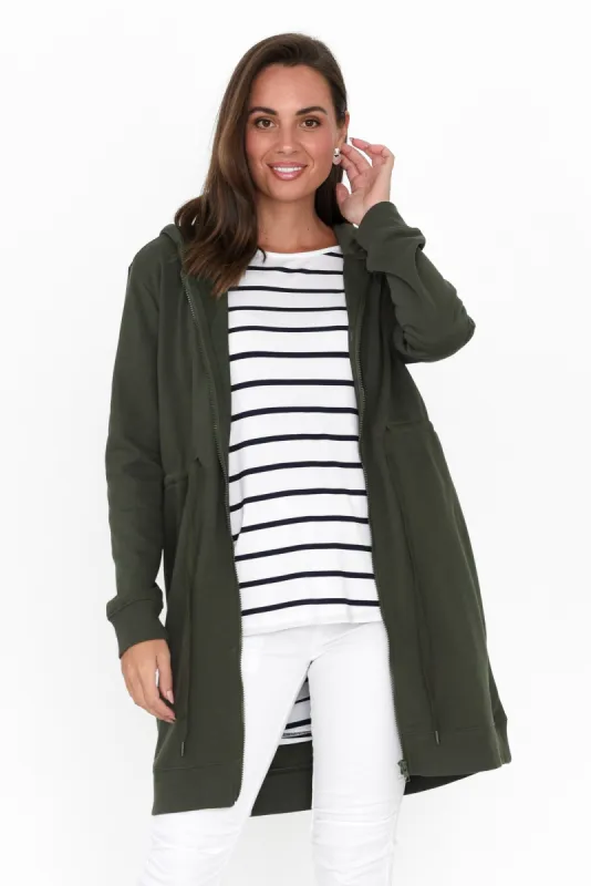 Anorak Khaki Cotton Blend Jacket sold by Blue Bungalow