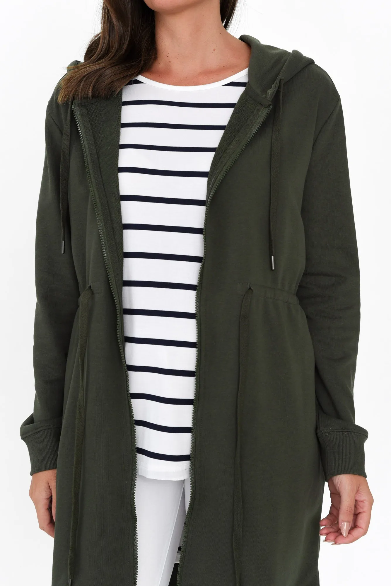 Anorak Khaki Cotton Blend Jacket sold by Blue Bungalow product image thumbnail 5