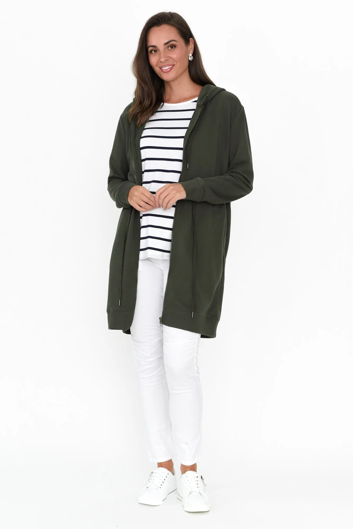 Anorak Khaki Cotton Blend Jacket sold by Blue Bungalow product image thumbnail 2