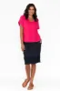 Dorian Hot Pink Linen Cotton Top sold by Blue Bungalow