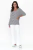 Retro White Wide Leg Jeans sold by Blue Bungalow