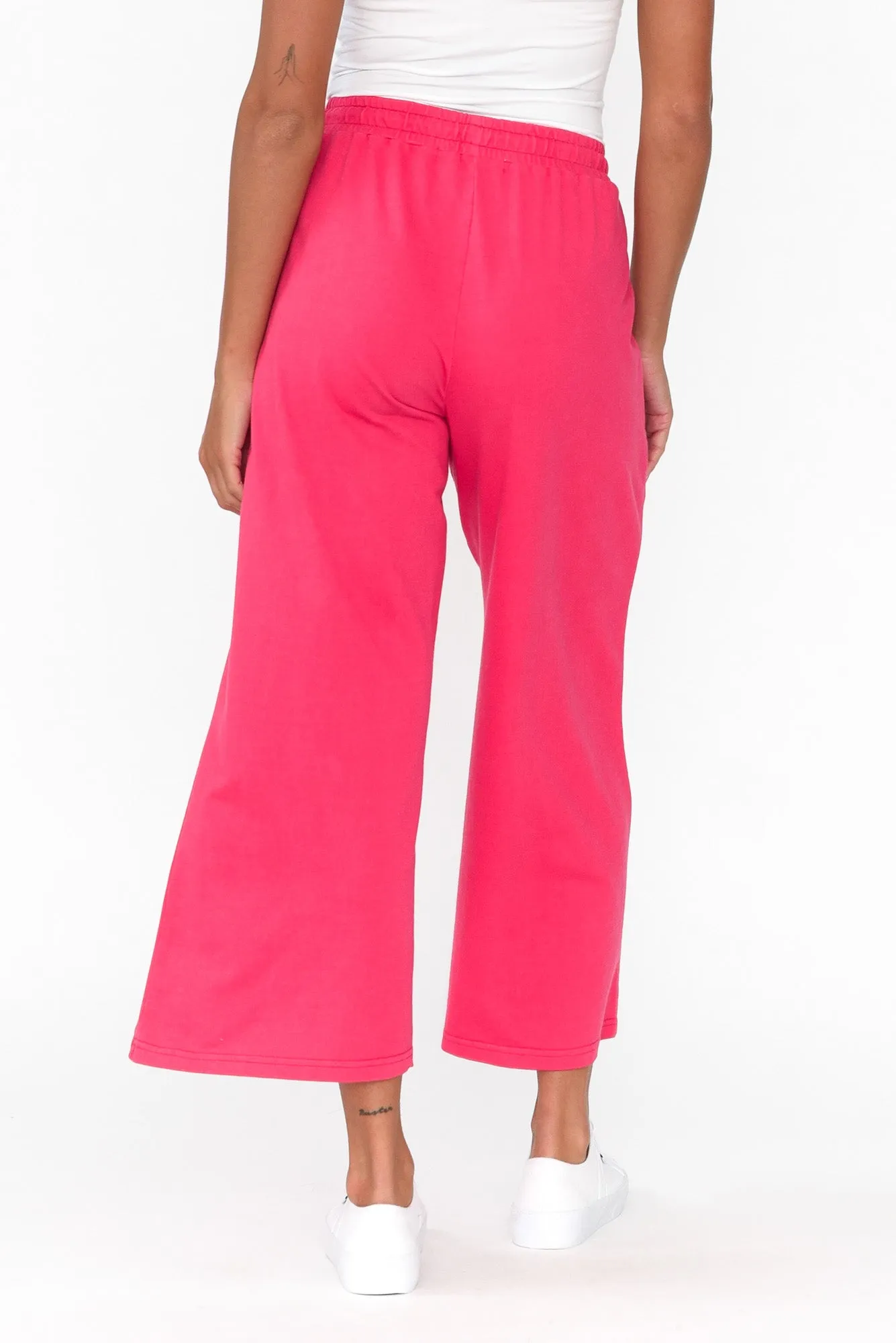 Mariam Hot Pink Relaxed Track Pants sold by Blue Bungalow product image thumbnail 4
