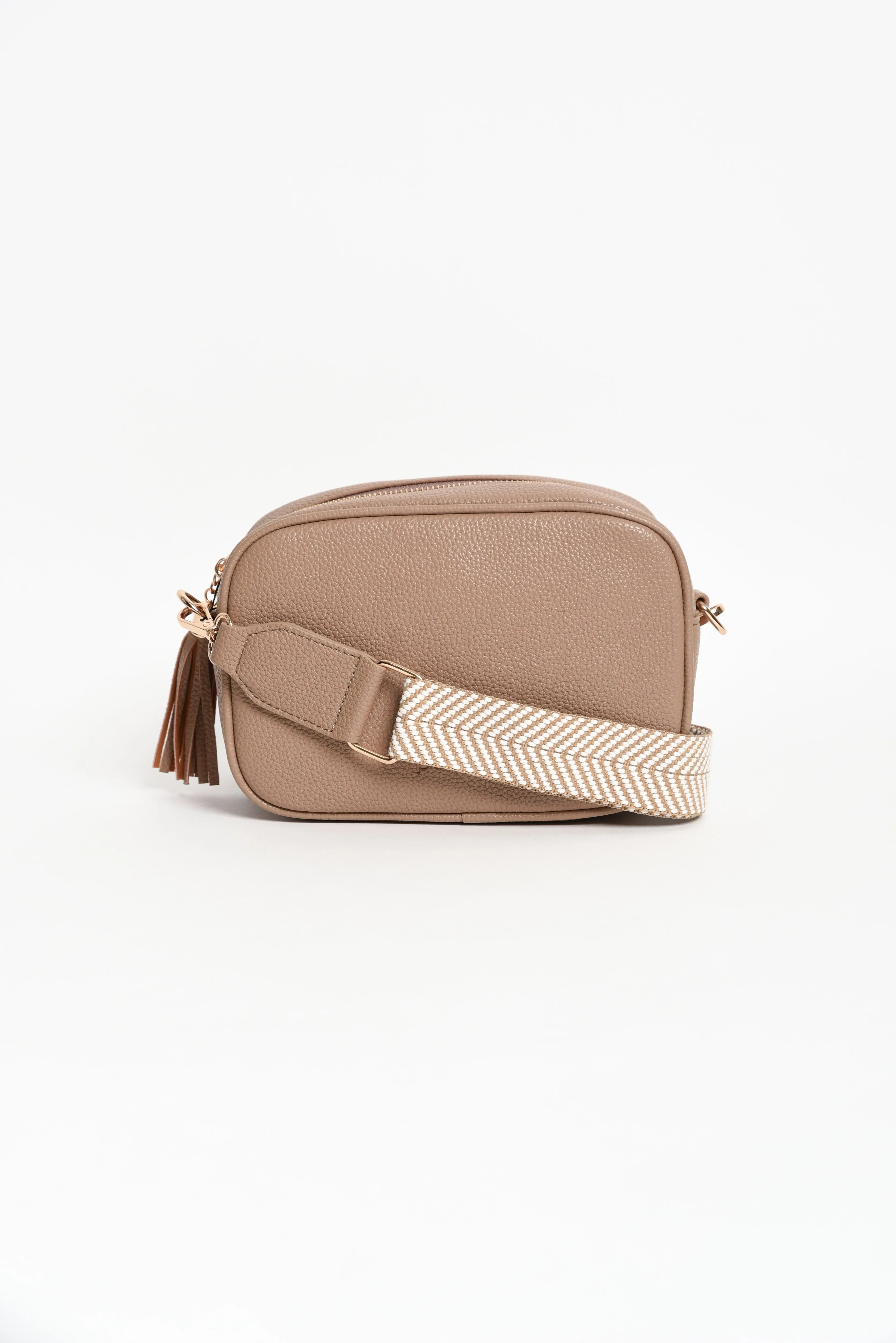 Dell Mocha Crossbody Bag sold by Blue Bungalow