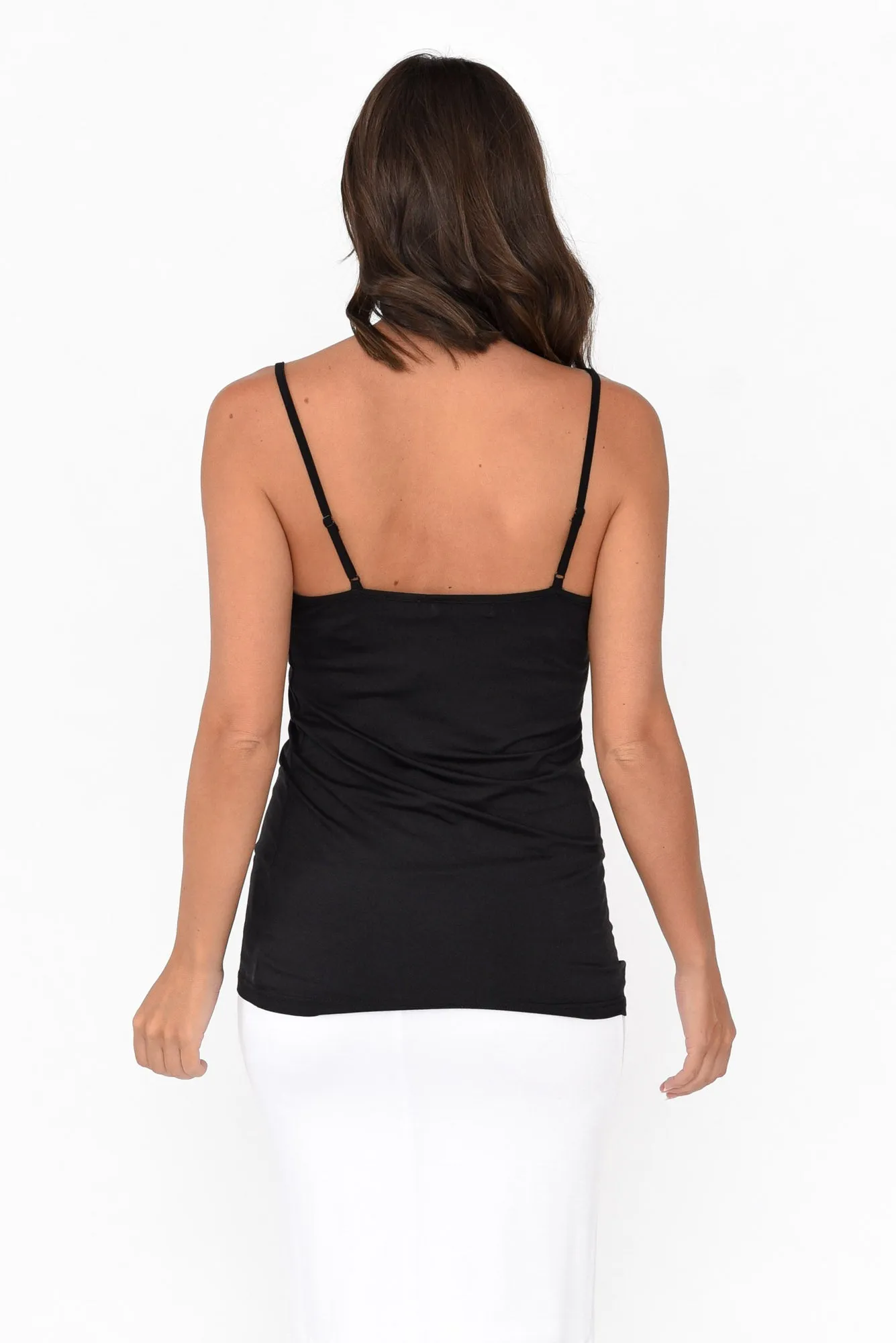 Black Bamboo Slip Cami sold by Blue Bungalow product image thumbnail 4
