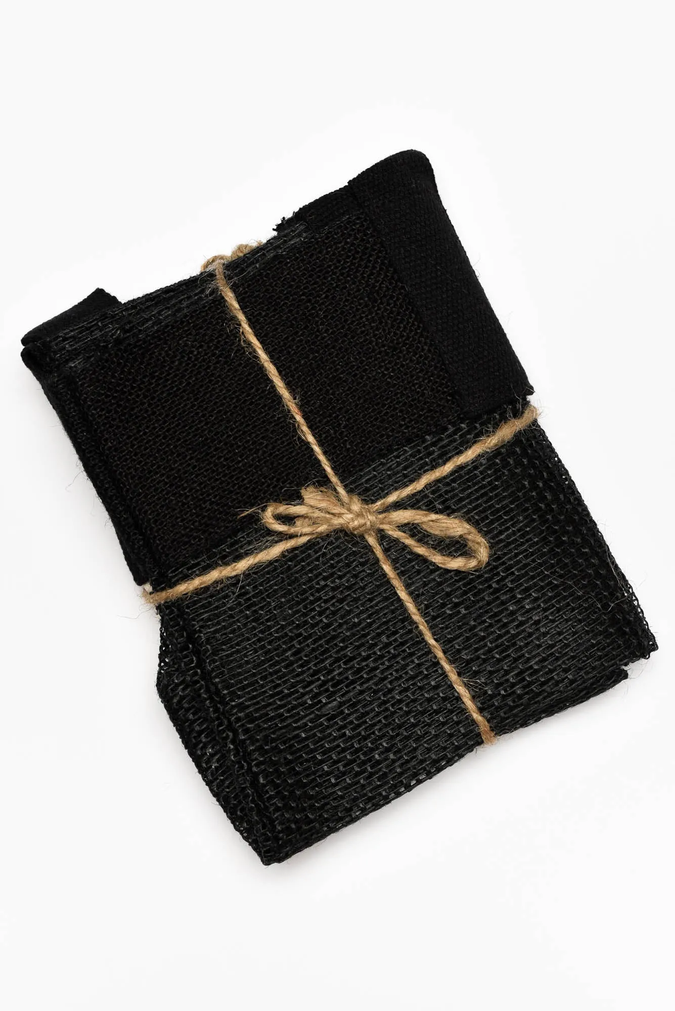 Trish Black Jute Mesh Bag sold by Blue Bungalow product image thumbnail 3
