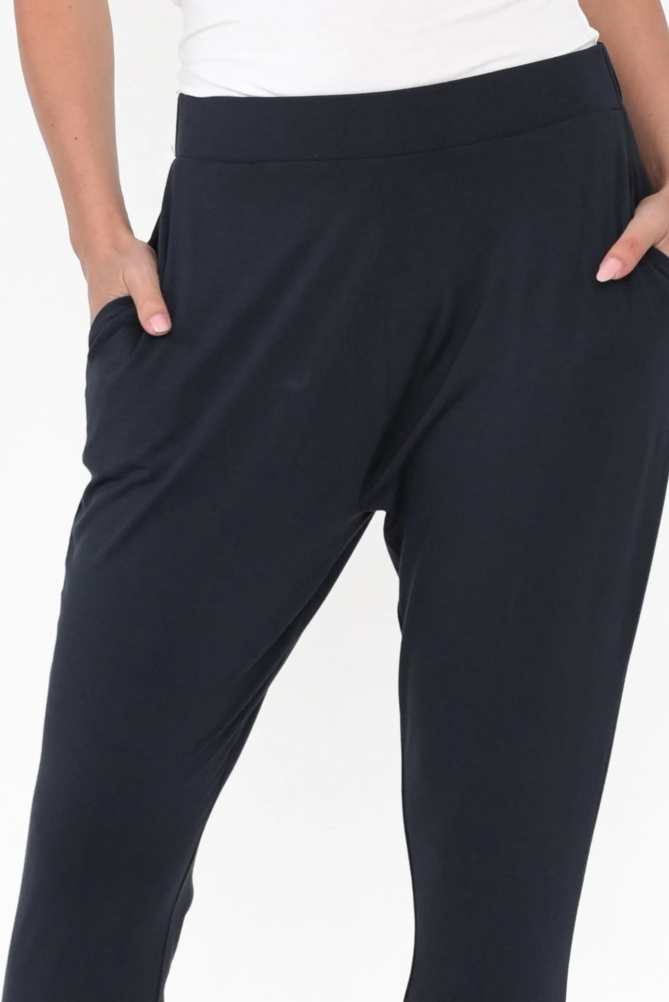 Laina Charcoal Bamboo Cropped Pants sold by Blue Bungalow product image thumbnail 5