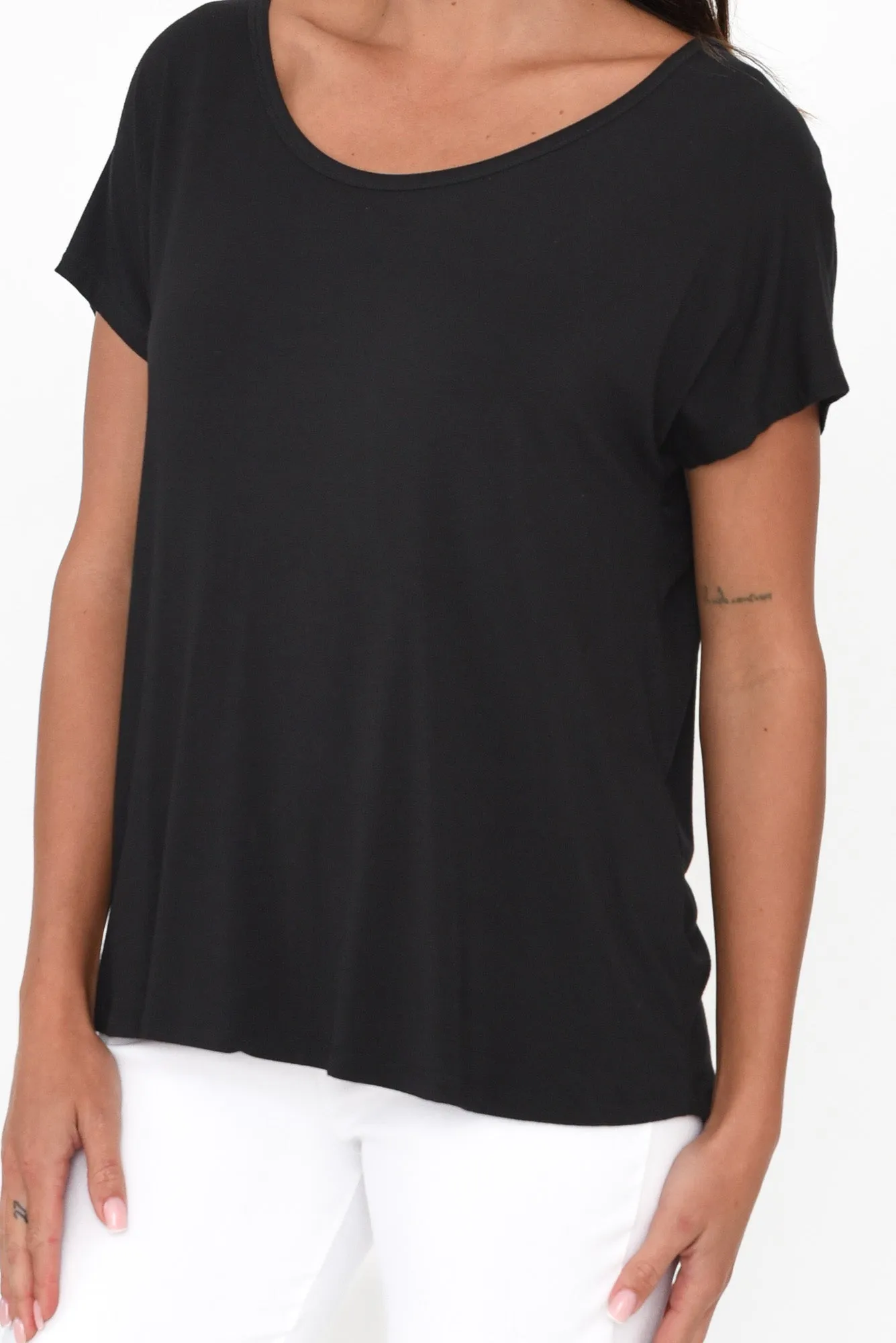Eadie Black Bamboo Top sold by Blue Bungalow product image thumbnail 5