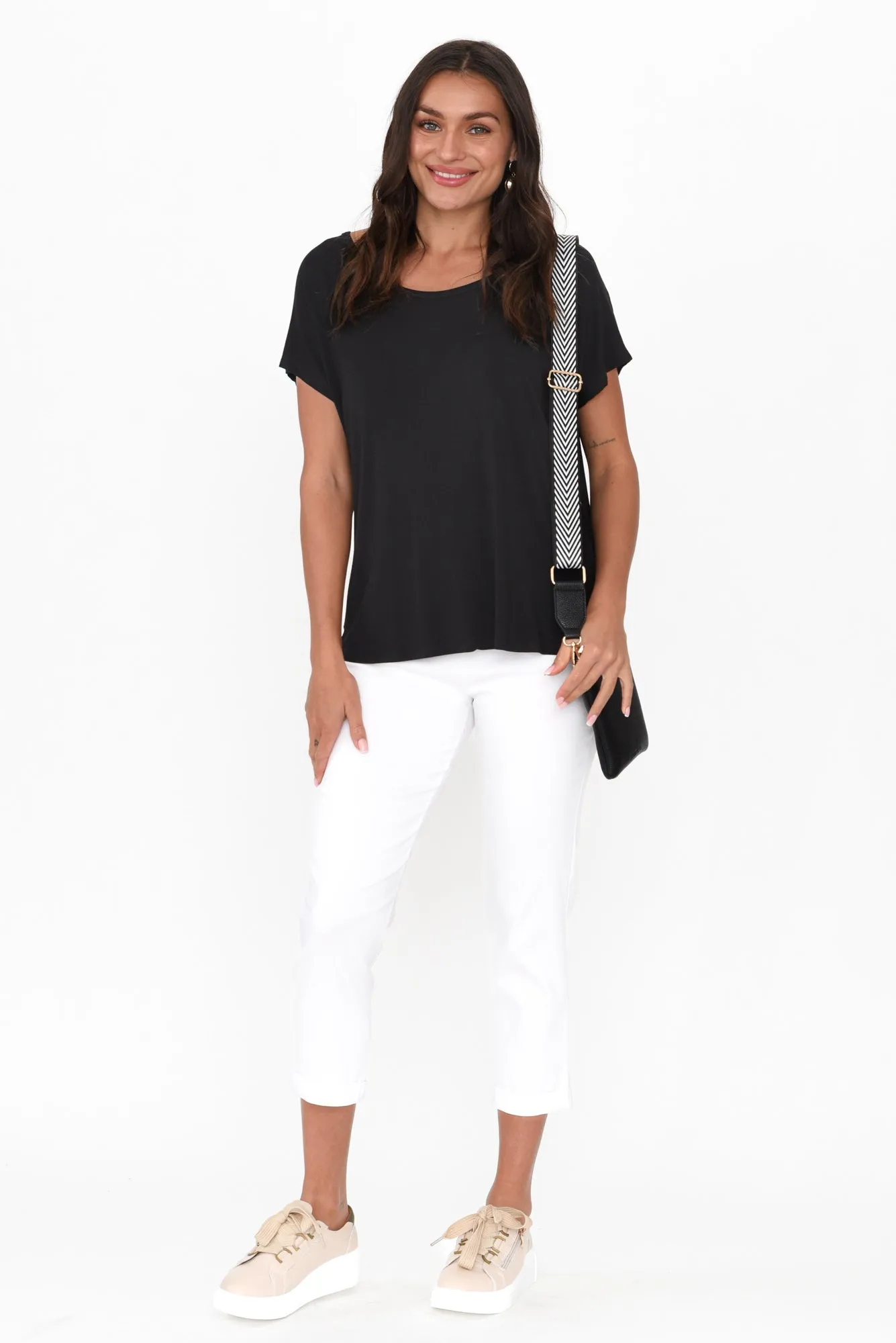 Eadie Black Bamboo Top sold by Blue Bungalow product image thumbnail 2