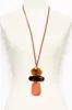 Flamina Orange Pendant Necklace sold by Blue Bungalow