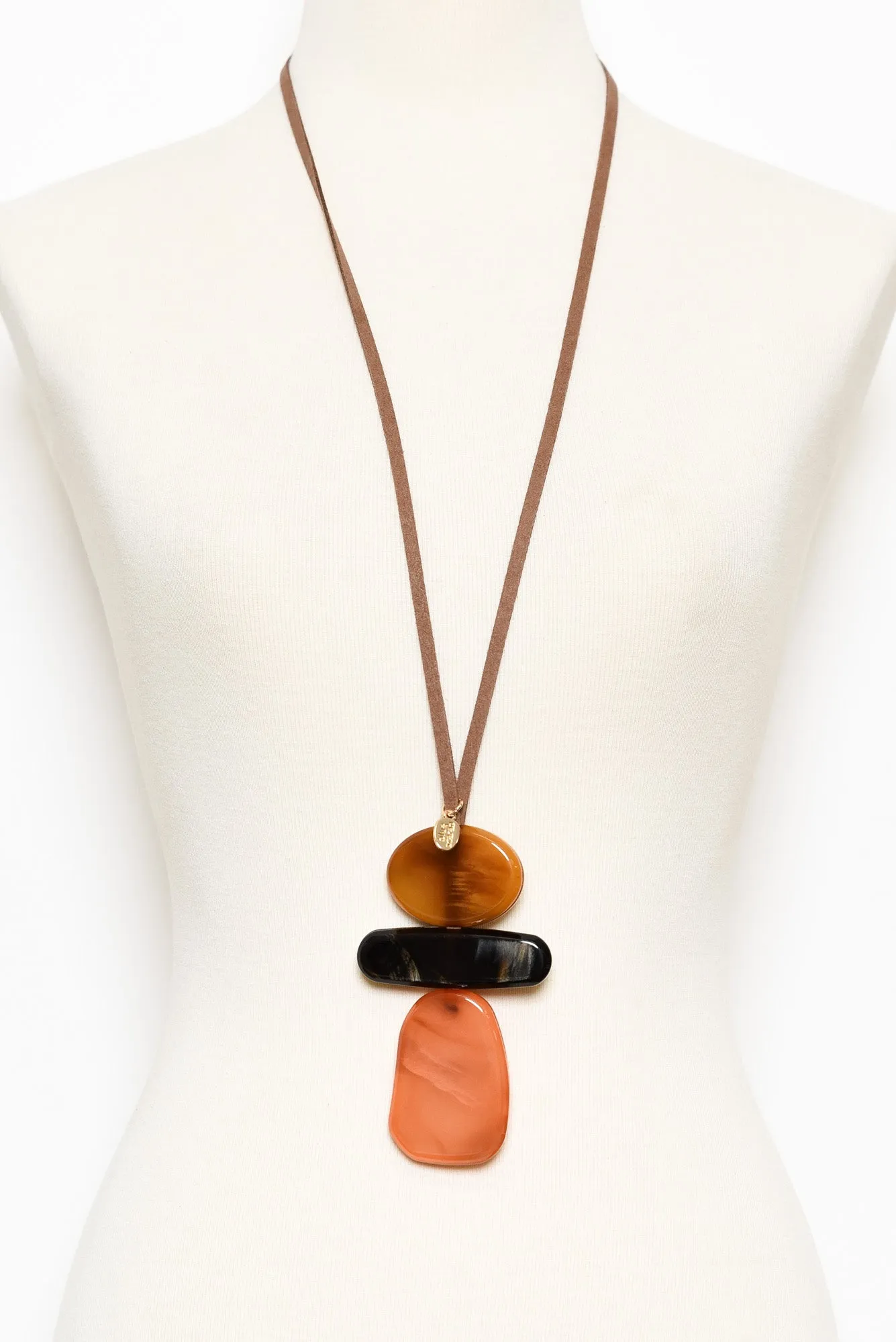 Flamina Orange Pendant Necklace sold by Blue Bungalow product image thumbnail 2