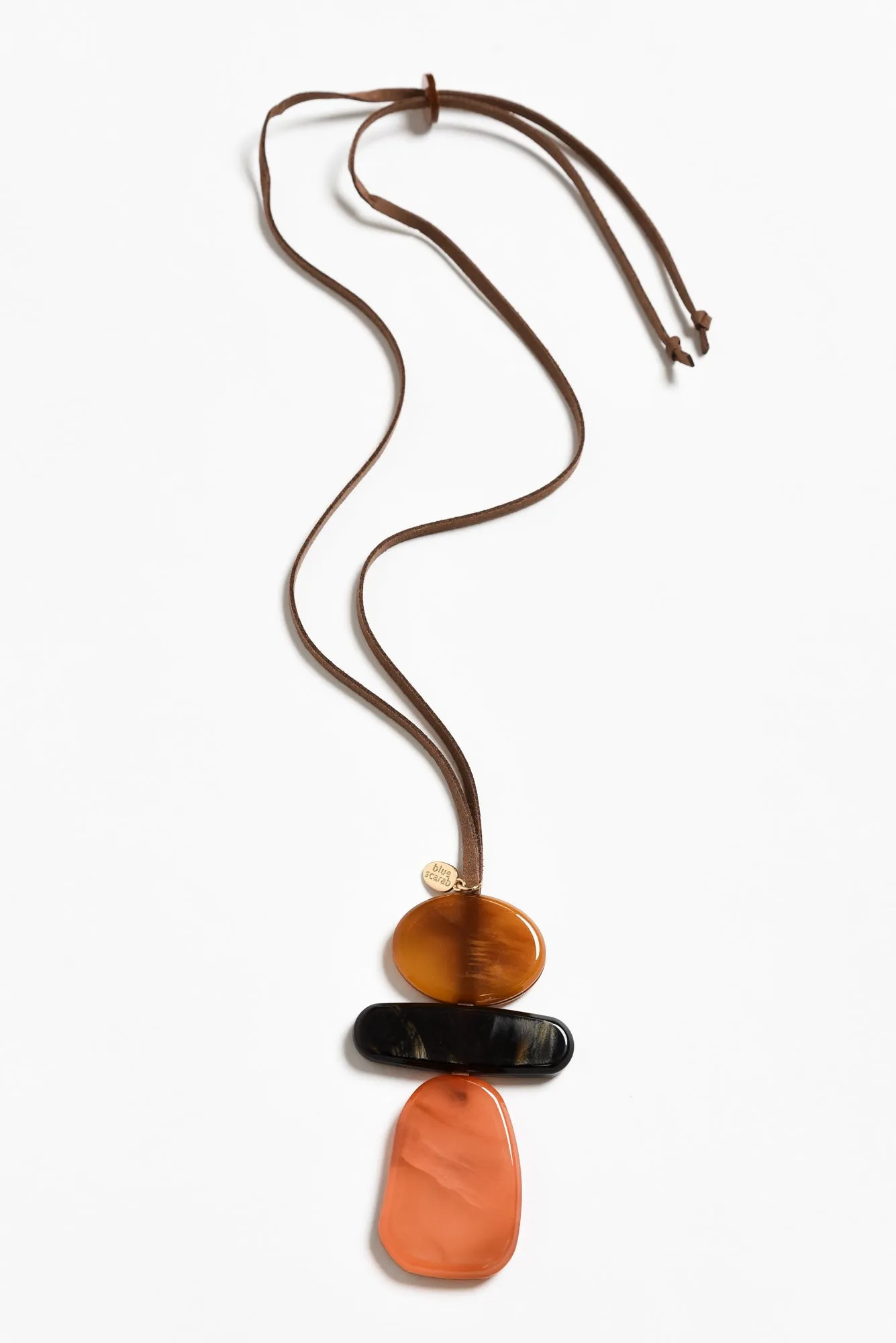 Flamina Orange Pendant Necklace sold by Blue Bungalow