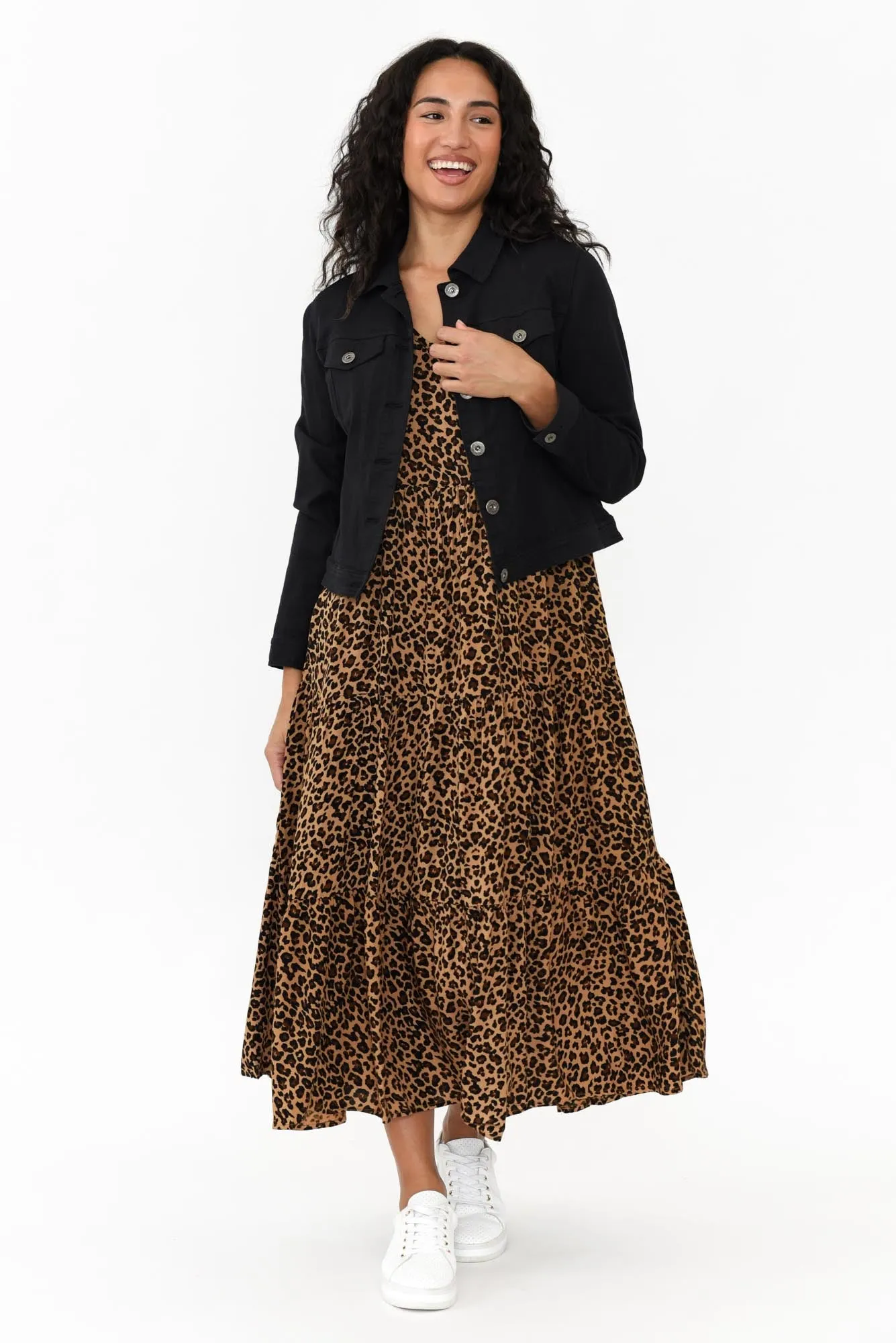 Danielle Black Stretch Jean Jacket sold by Blue Bungalow product image thumbnail 3