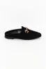 Mab Black Buckle Mule sold by Blue Bungalow