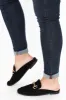 Mab Black Buckle Mule sold by Blue Bungalow